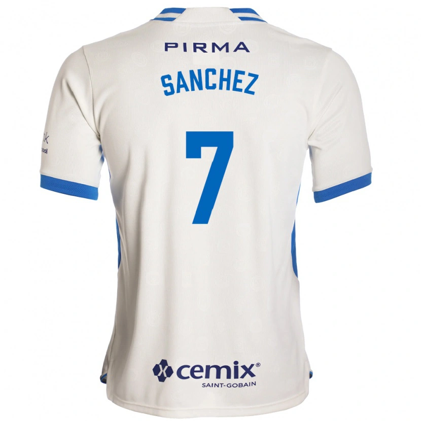 Danxen Herren Andrea Sanchez #7 Weiß Blau Rot Auswärtstrikot Trikot 2026/27 T-Shirt