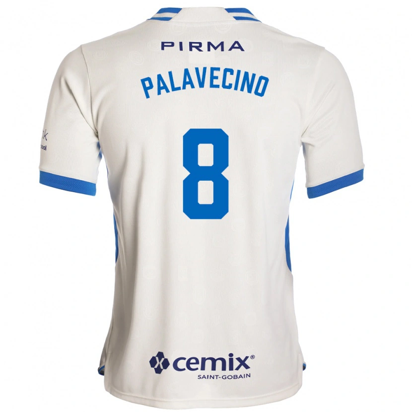 Danxen Herren Agustín Palavecino #8 Weiß Blau Rot Auswärtstrikot Trikot 2026/27 T-Shirt