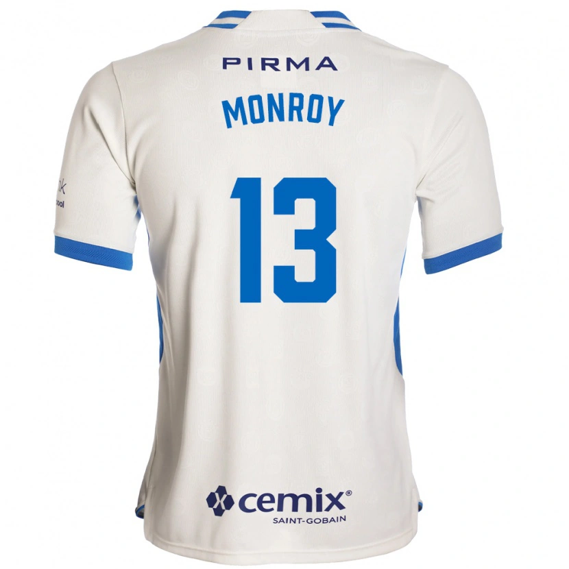 Danxen Herren Daniela Monroy #13 Weiß Blau Rot Auswärtstrikot Trikot 2026/27 T-Shirt