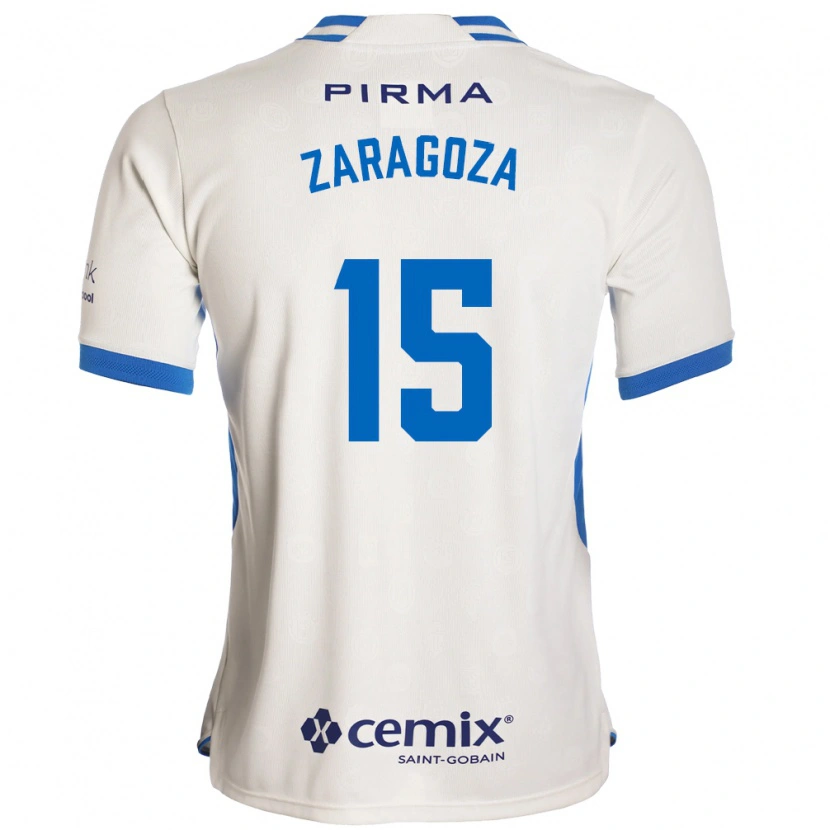 Danxen Herren Nancy Zaragoza #15 Weiß Blau Rot Auswärtstrikot Trikot 2026/27 T-Shirt
