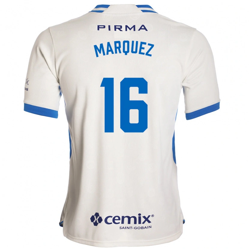 Danxen Herren Jeremy Márquez #16 Weiß Blau Rot Auswärtstrikot Trikot 2026/27 T-Shirt