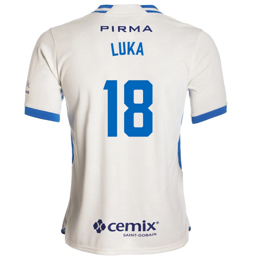 Danxen Herren Luka Romero #18 Weiß Blau Rot Auswärtstrikot Trikot 2026/27 T-Shirt
