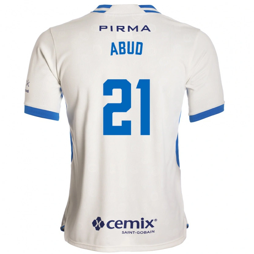 Danxen Herren Karime Abud #21 Weiß Blau Rot Auswärtstrikot Trikot 2026/27 T-Shirt