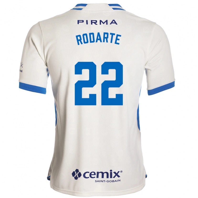 Danxen Herren Jorge Rodarte #22 Weiß Blau Rot Auswärtstrikot Trikot 2026/27 T-Shirt