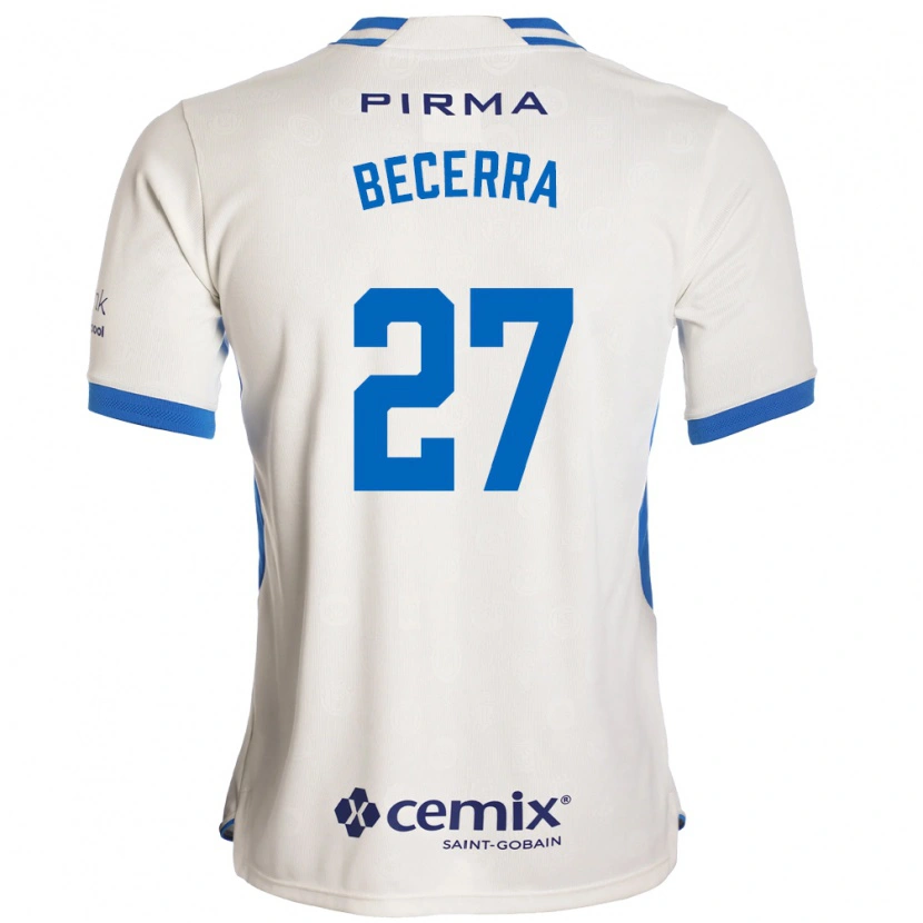 Danxen Herren Ana Becerra #27 Weiß Blau Rot Auswärtstrikot Trikot 2026/27 T-Shirt