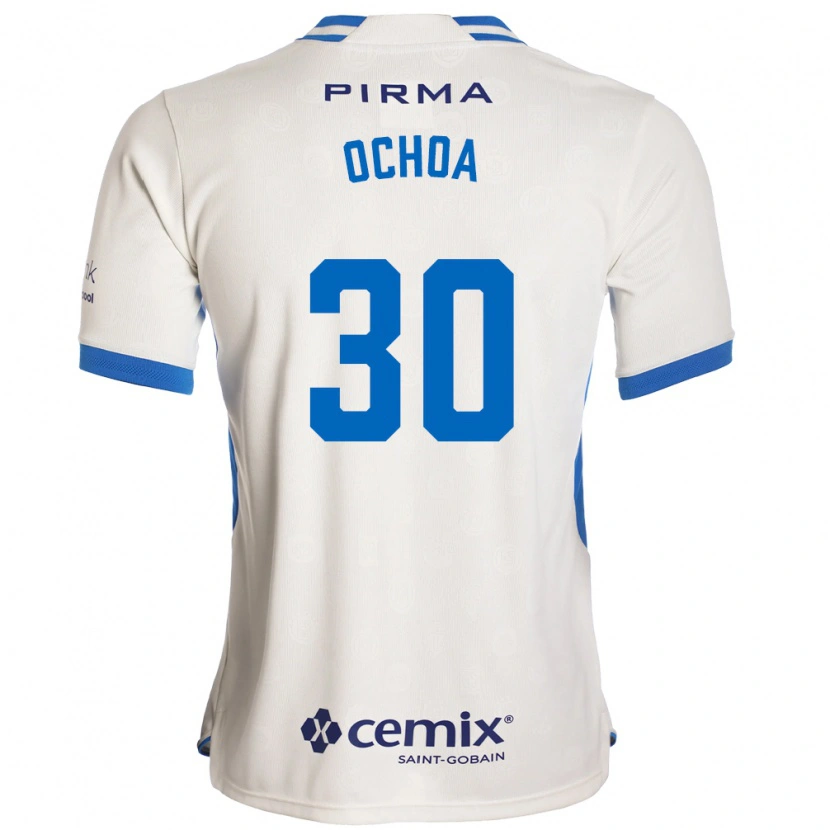 Danxen Herren Emmanuel Ochoa #30 Weiß Blau Rot Auswärtstrikot Trikot 2026/27 T-Shirt