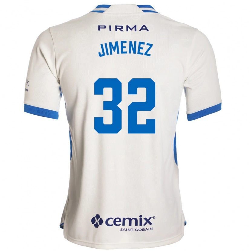 Danxen Herren Cristian Jiménez #32 Weiß Blau Rot Auswärtstrikot Trikot 2026/27 T-Shirt