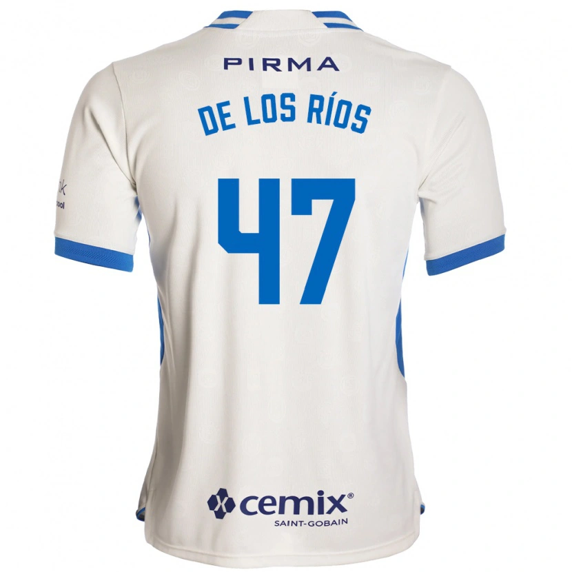 Danxen Herren Sergio De Los Ríos #47 Weiß Blau Rot Auswärtstrikot Trikot 2026/27 T-Shirt