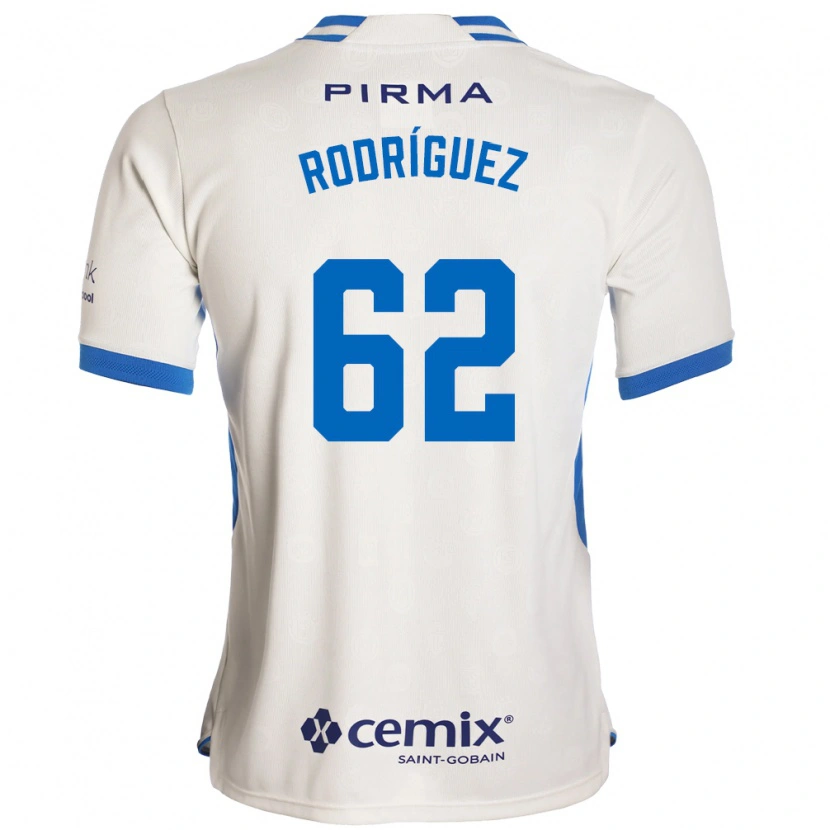Danxen Herren Emanuel Rodríguez #62 Weiß Blau Rot Auswärtstrikot Trikot 2026/27 T-Shirt