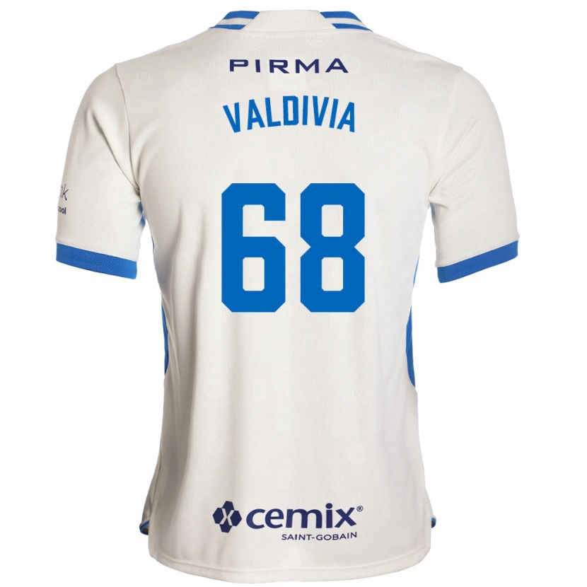Danxen Herren Christian Valdivia #68 Weiß Blau Rot Auswärtstrikot Trikot 2026/27 T-Shirt