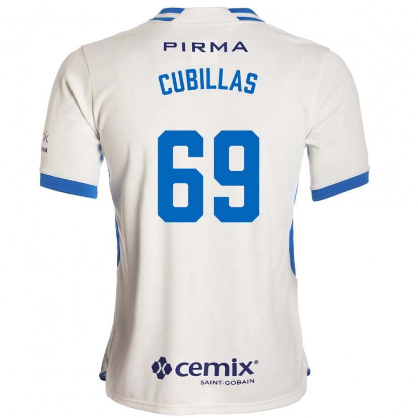Danxen Herren Andre Cubillas #69 Weiß Blau Rot Auswärtstrikot Trikot 2026/27 T-Shirt