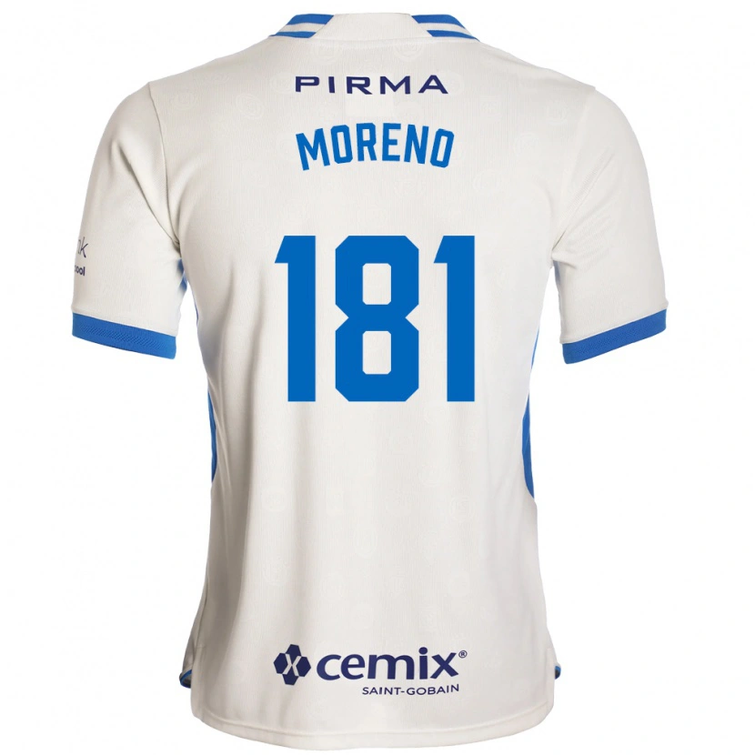 Danxen Herren Roberto Moreno #181 Weiß Blau Rot Auswärtstrikot Trikot 2026/27 T-Shirt