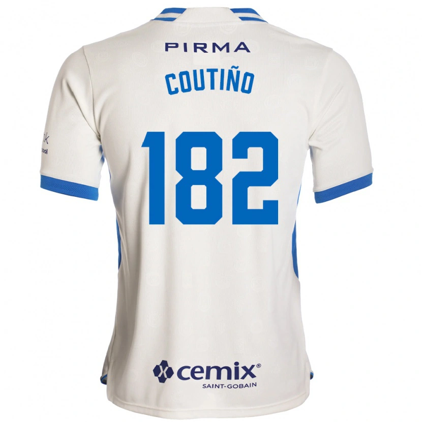 Danxen Herren Santiago Coutiño #182 Weiß Blau Rot Auswärtstrikot Trikot 2026/27 T-Shirt