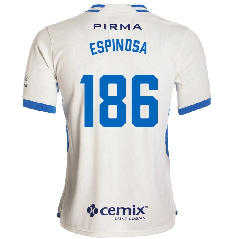 Danxen Herren Brandón Espinosa #186 Weiß Blau Rot Auswärtstrikot Trikot 2026/27 T-Shirt