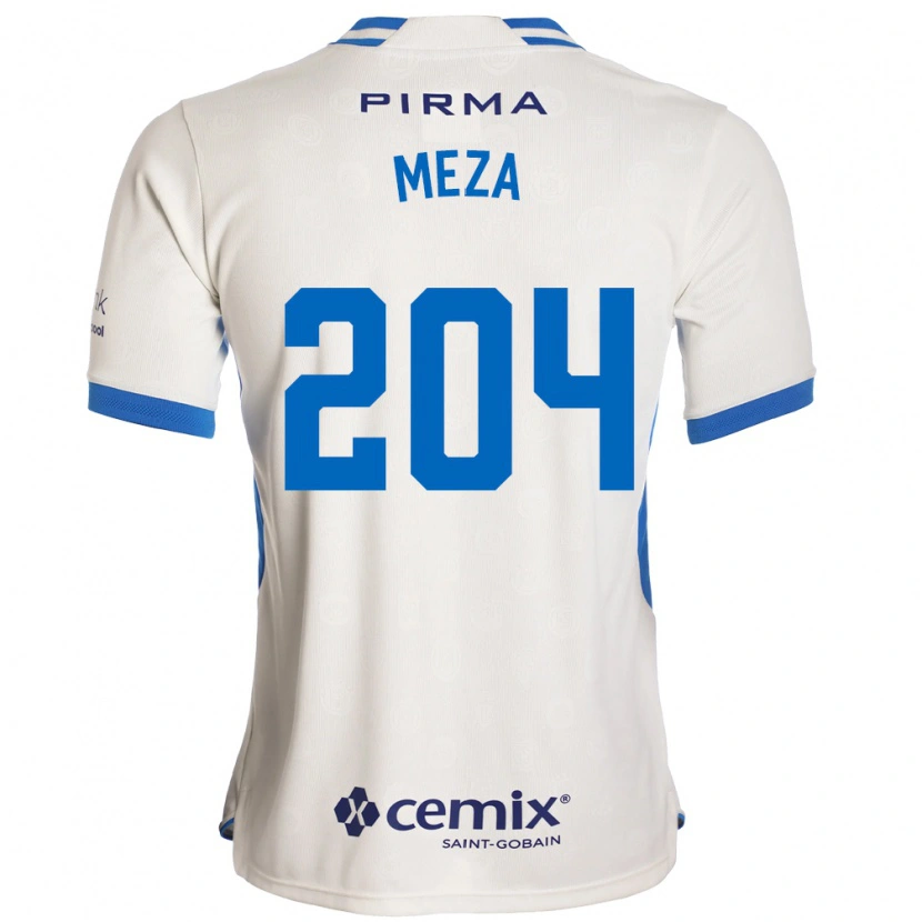 Danxen Herren Jonathan Meza #204 Weiß Blau Rot Auswärtstrikot Trikot 2026/27 T-Shirt