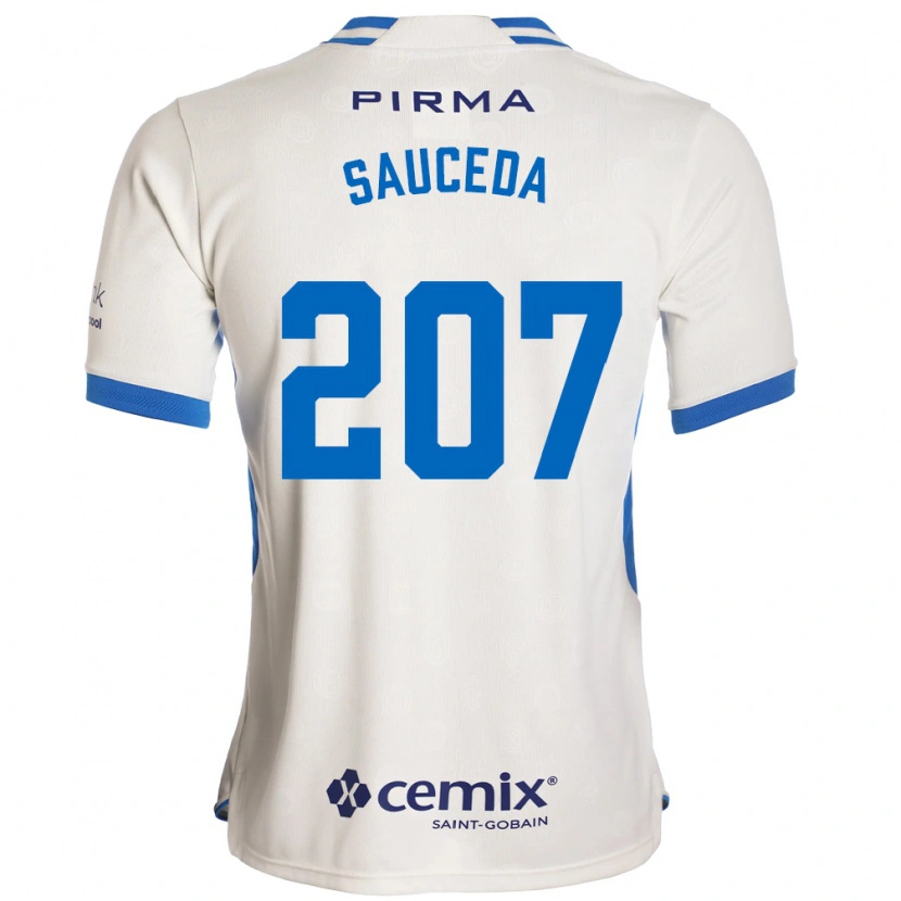 Danxen Herren Pedro Sauceda #207 Weiß Blau Rot Auswärtstrikot Trikot 2026/27 T-Shirt