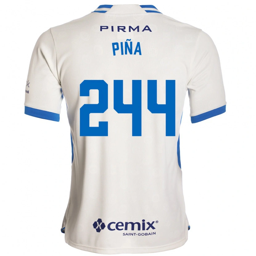 Danxen Herren Oscar Piña #244 Weiß Blau Rot Auswärtstrikot Trikot 2026/27 T-Shirt
