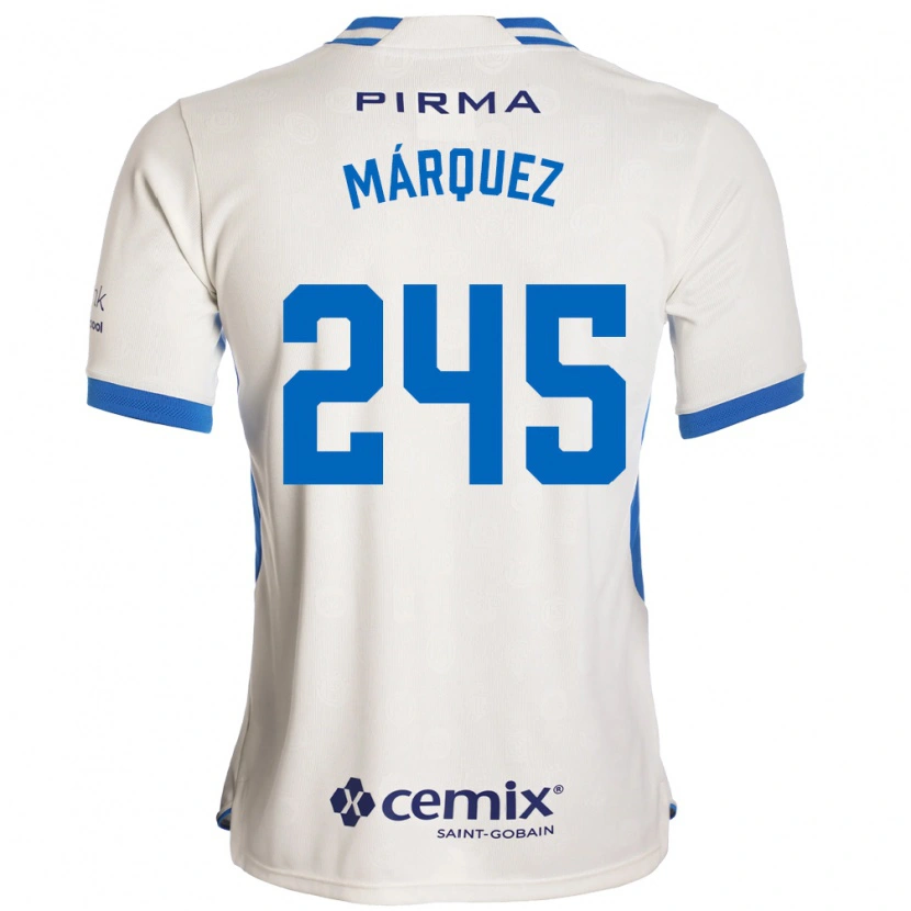 Danxen Herren Víctor Márquez #245 Weiß Blau Rot Auswärtstrikot Trikot 2026/27 T-Shirt