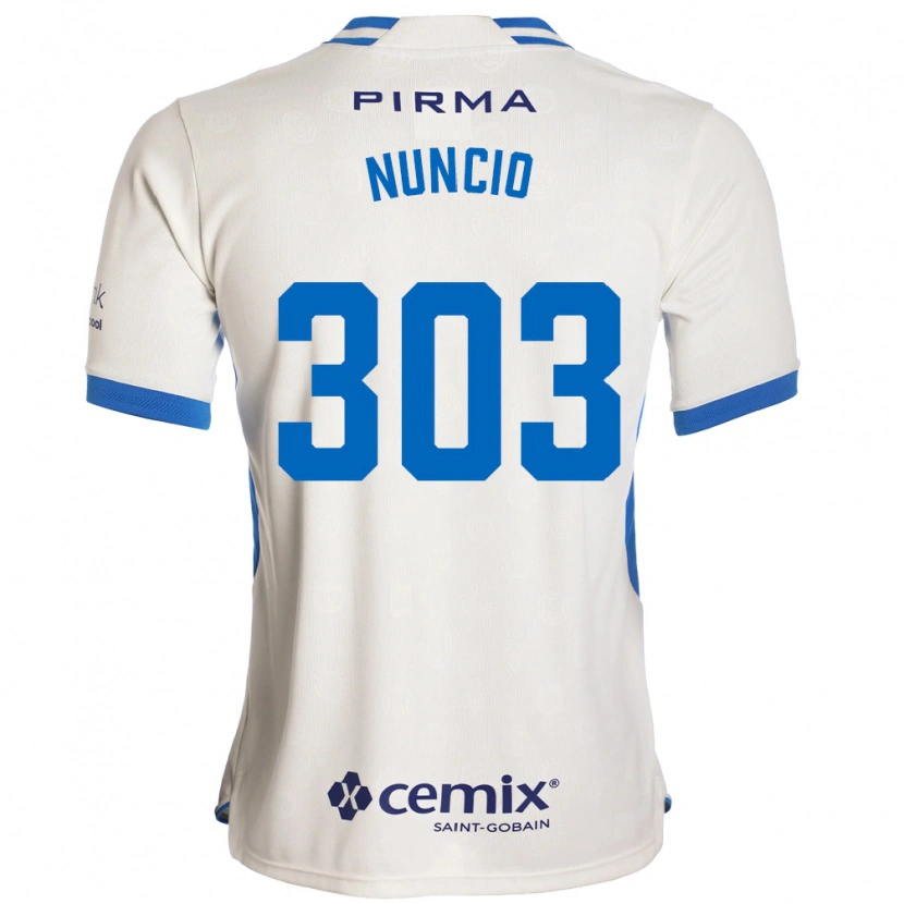 Danxen Herren Carlos Nuncio #303 Weiß Blau Rot Auswärtstrikot Trikot 2026/27 T-Shirt
