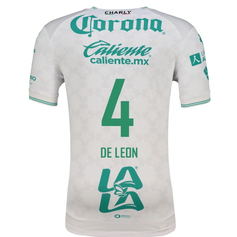 Danxen Herren Lourdes De Leon #4 Hellgrün Weiß Auswärtstrikot Trikot 2026/27 T-Shirt
