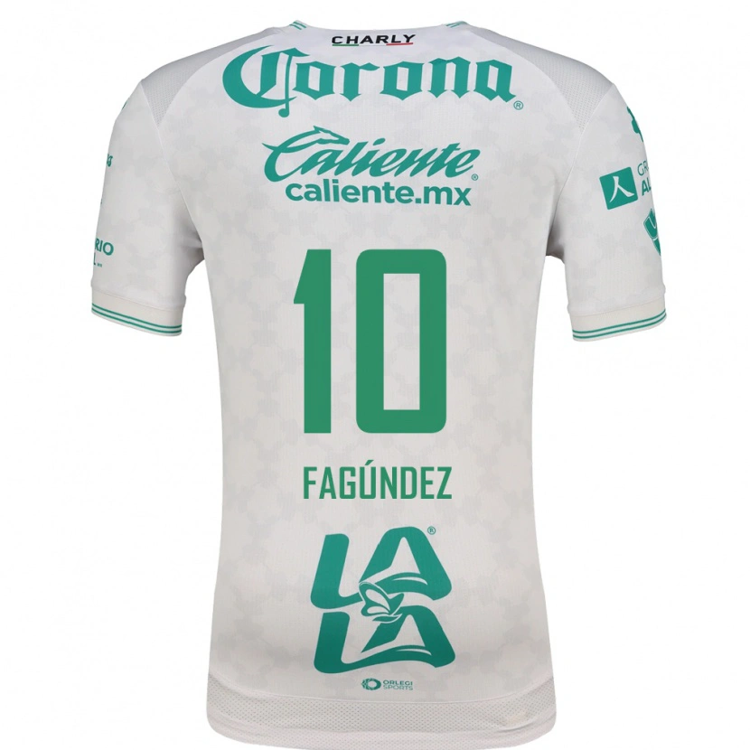 Danxen Herren Franco Fagúndez #10 Hellgrün Weiß Auswärtstrikot Trikot 2026/27 T-Shirt