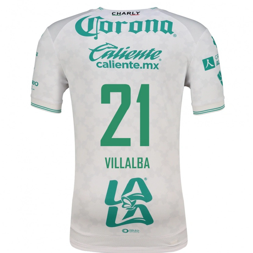 Danxen Herren Fran Villalba #21 Hellgrün Weiß Auswärtstrikot Trikot 2026/27 T-Shirt