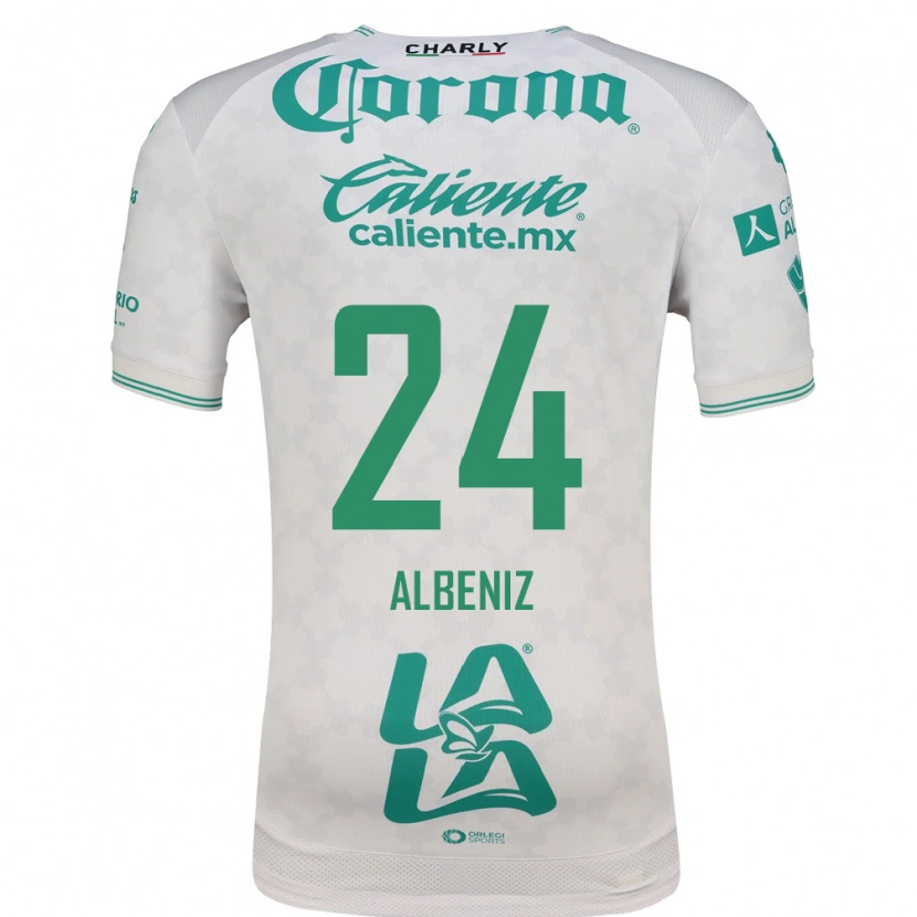 Danxen Herren Maika Albeniz #24 Hellgrün Weiß Auswärtstrikot Trikot 2026/27 T-Shirt