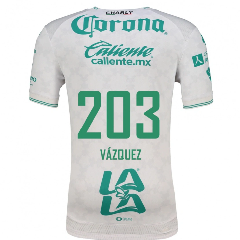 Danxen Herren Ángel Vázquez #203 Hellgrün Weiß Auswärtstrikot Trikot 2026/27 T-Shirt