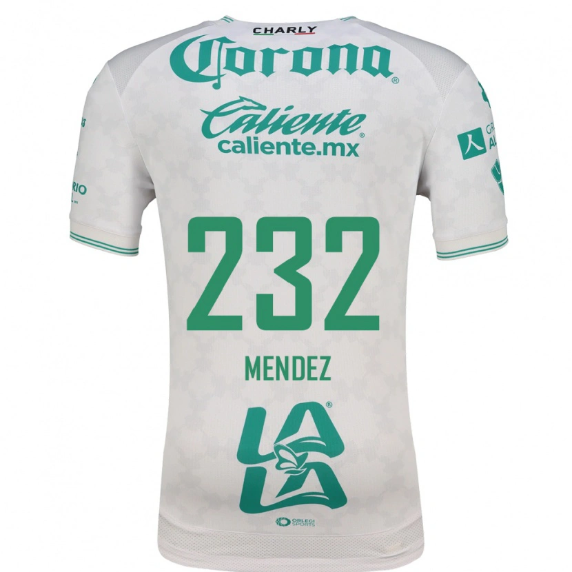 Danxen Herren José Méndez #232 Hellgrün Weiß Auswärtstrikot Trikot 2026/27 T-Shirt