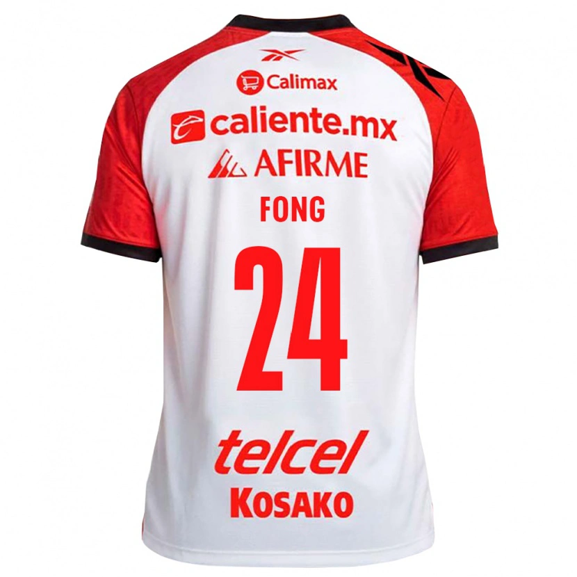 Danxen Herren Michel Fong #24 Weiß Schwarz Rot Auswärtstrikot Trikot 2026/27 T-Shirt