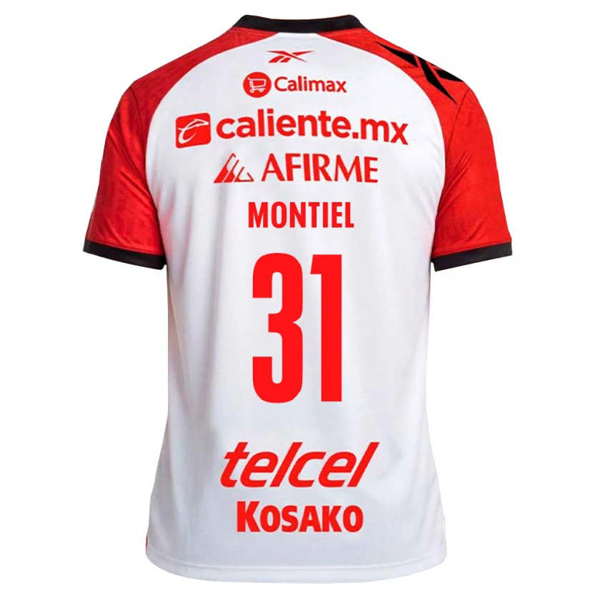 Danxen Herren Abril Montiel #31 Weiß Schwarz Rot Auswärtstrikot Trikot 2026/27 T-Shirt