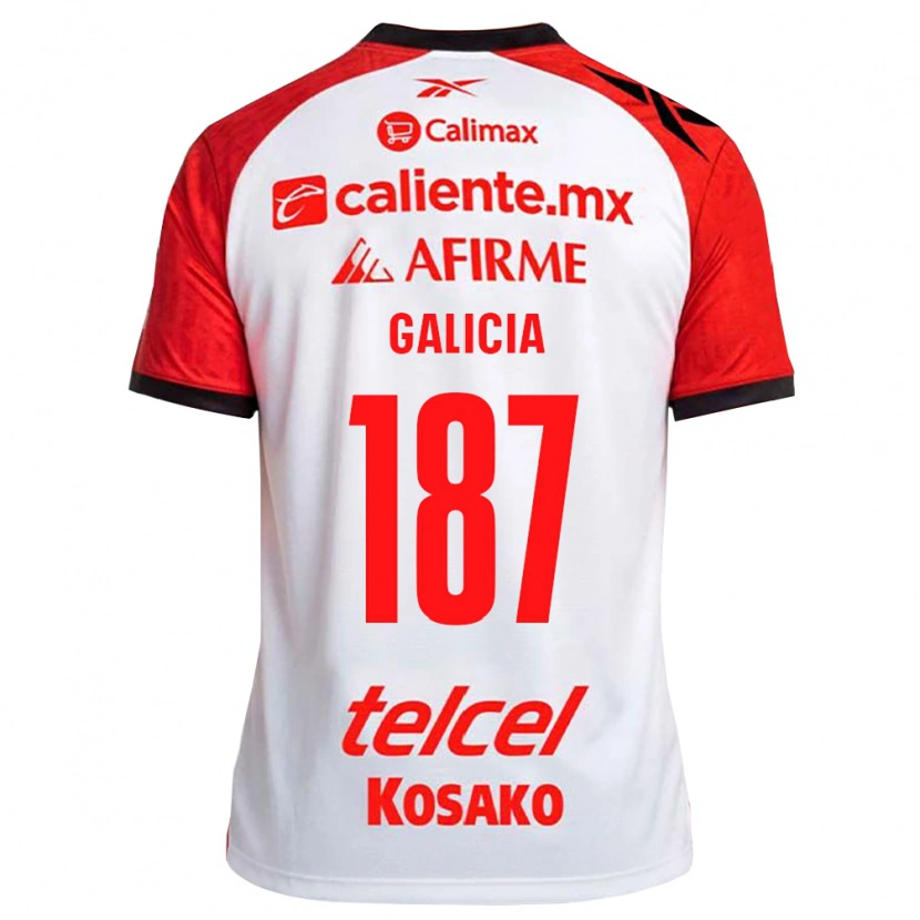 Danxen Herren Carlos Galicia #187 Weiß Schwarz Rot Auswärtstrikot Trikot 2026/27 T-Shirt
