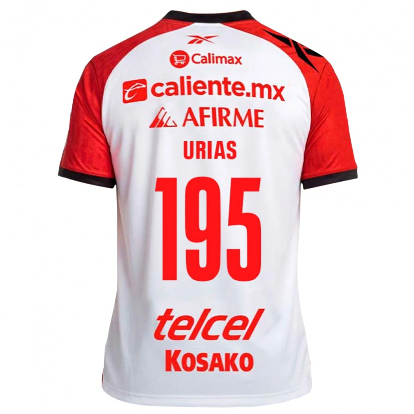 Danxen Herren Héctor Urías #195 Weiß Schwarz Rot Auswärtstrikot Trikot 2026/27 T-Shirt