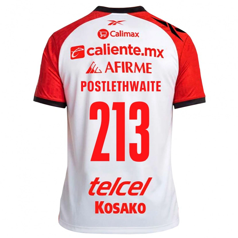 Danxen Herren Emiliano Postlethwaite #213 Weiß Schwarz Rot Auswärtstrikot Trikot 2026/27 T-Shirt