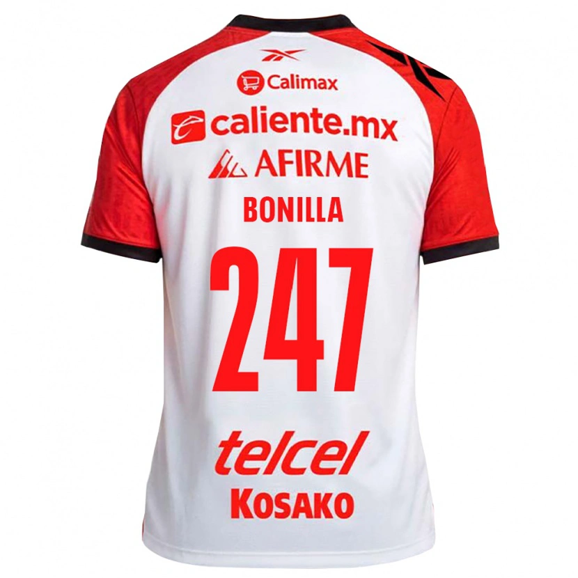Danxen Herren Martín Bonilla #247 Weiß Schwarz Rot Auswärtstrikot Trikot 2026/27 T-Shirt
