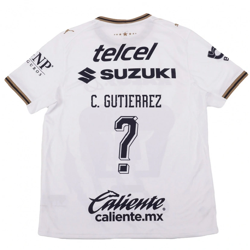 Danxen Herren Carlos Gutierrez #0 Weiß Schwarz Braun Auswärtstrikot Trikot 2026/27 T-Shirt