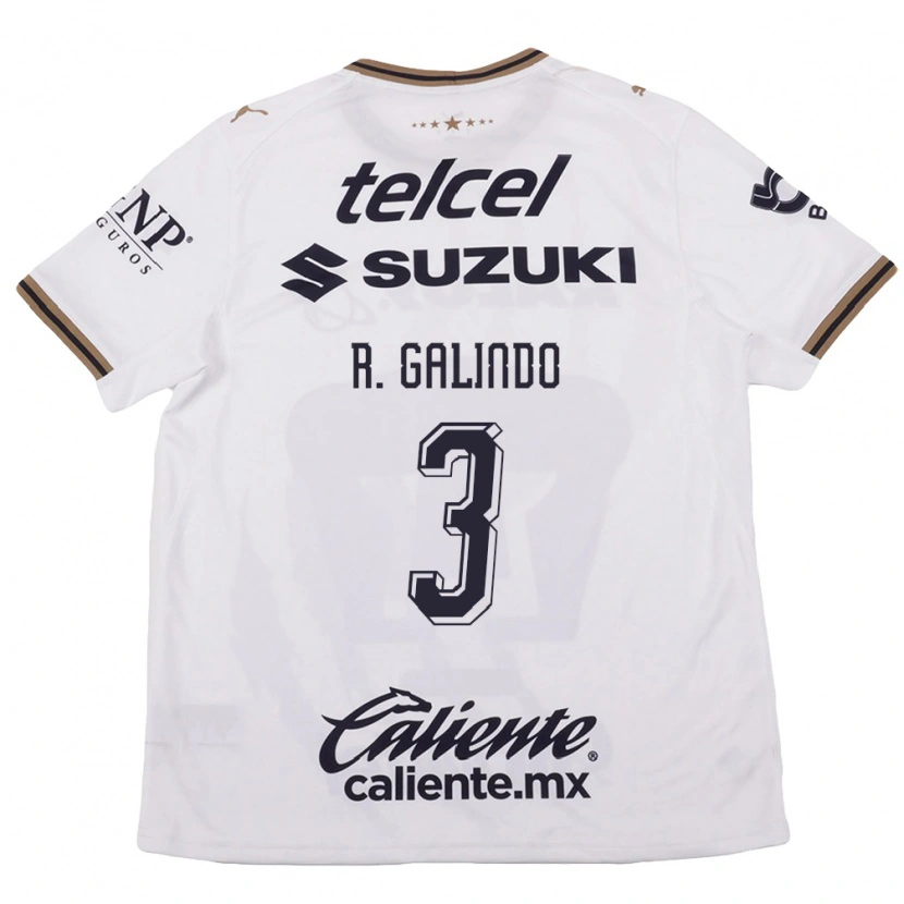 Danxen Herren José Galindo #3 Weiß Schwarz Braun Auswärtstrikot Trikot 2026/27 T-Shirt