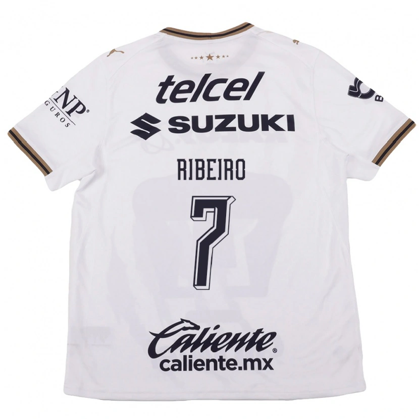 Danxen Herren Stephanie Ribeiro #7 Weiß Schwarz Braun Auswärtstrikot Trikot 2026/27 T-Shirt