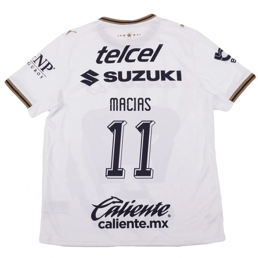 Danxen Herren José Juan Macías #11 Weiß Schwarz Braun Auswärtstrikot Trikot 2026/27 T-Shirt