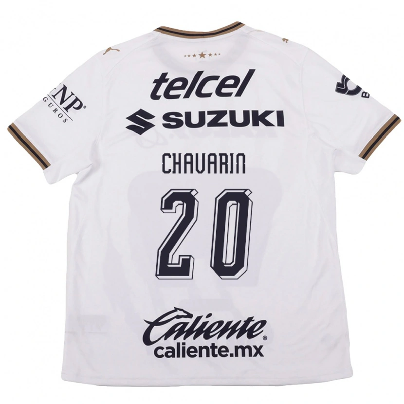 Danxen Herren Aerial Chavarin #20 Weiß Schwarz Braun Auswärtstrikot Trikot 2026/27 T-Shirt