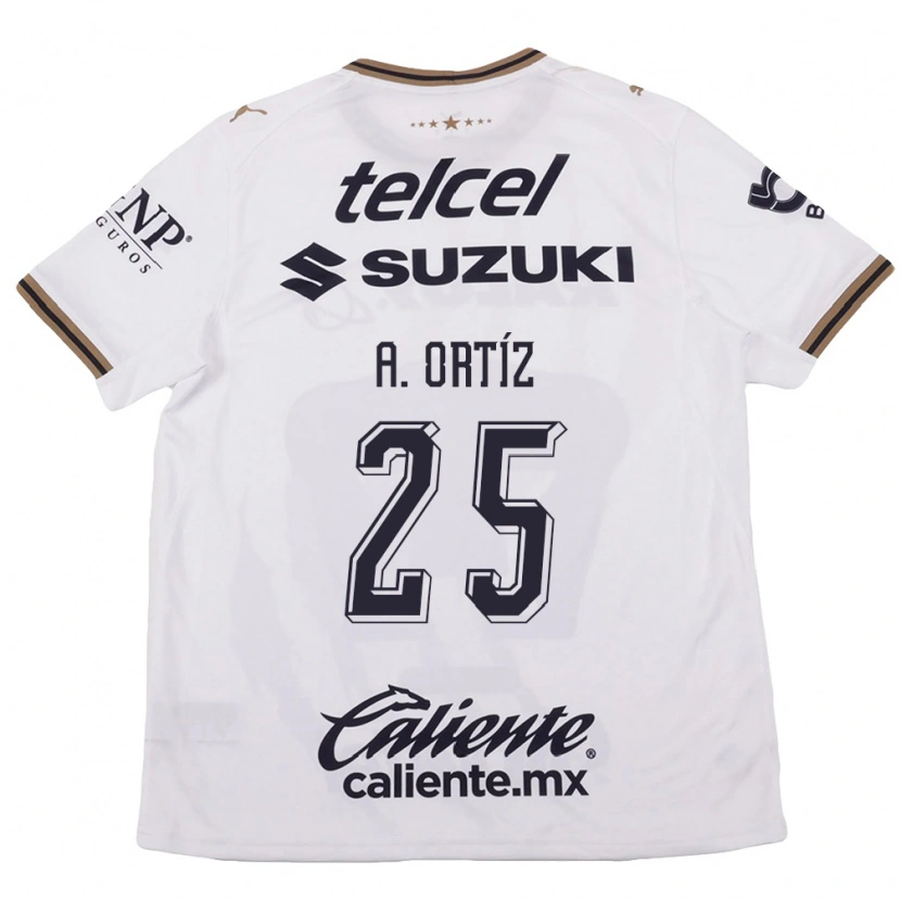 Danxen Herren Arturo Ortiz #25 Weiß Schwarz Braun Auswärtstrikot Trikot 2026/27 T-Shirt