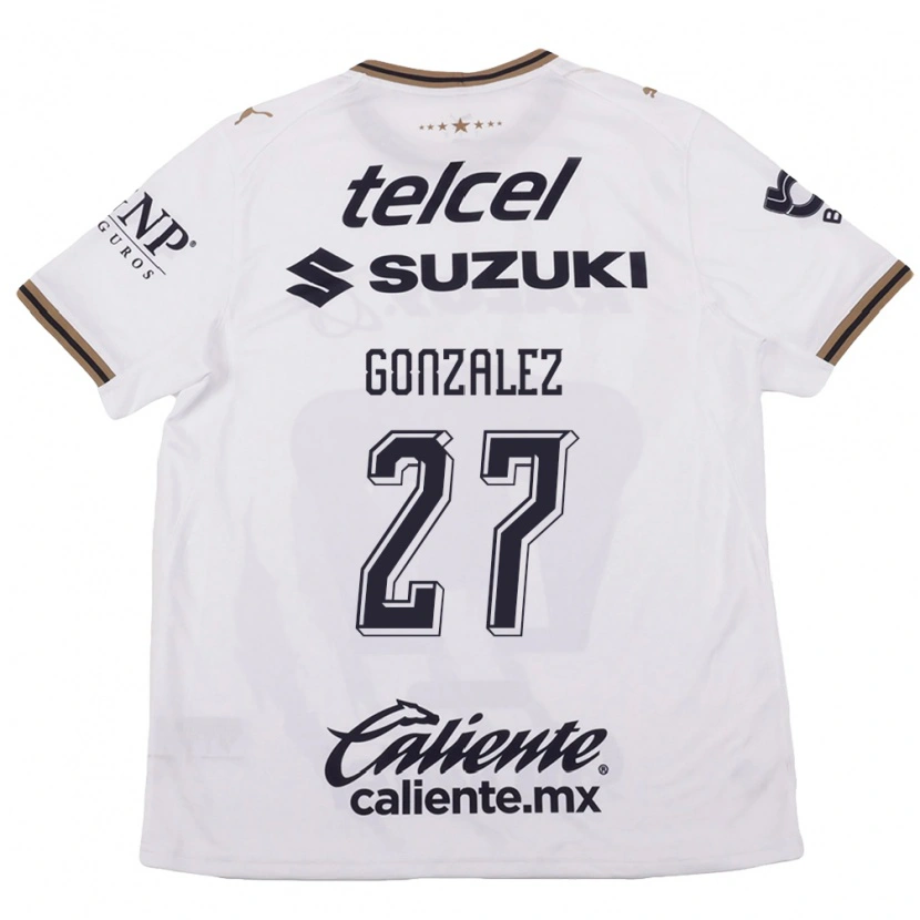 Danxen Herren Heidi Gonzalez #27 Weiß Schwarz Braun Auswärtstrikot Trikot 2026/27 T-Shirt