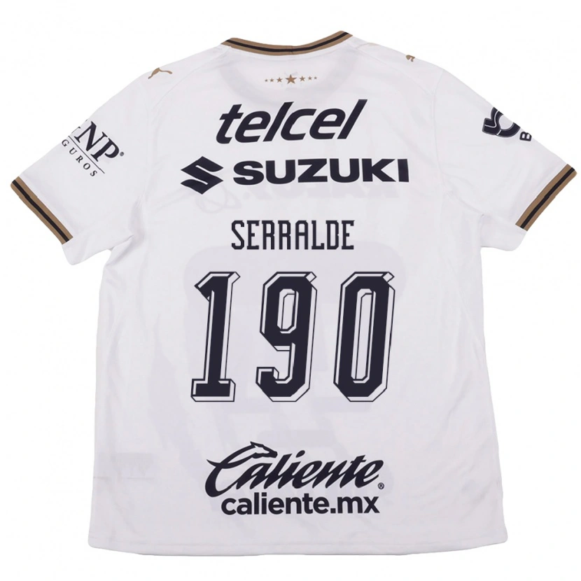 Danxen Herren Gerardo Serralde #190 Weiß Schwarz Braun Auswärtstrikot Trikot 2026/27 T-Shirt