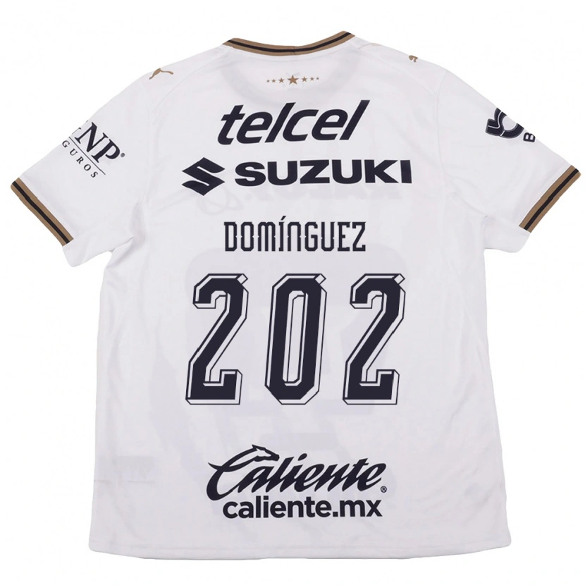 Danxen Herren Julio Domínguez #202 Weiß Schwarz Braun Auswärtstrikot Trikot 2026/27 T-Shirt