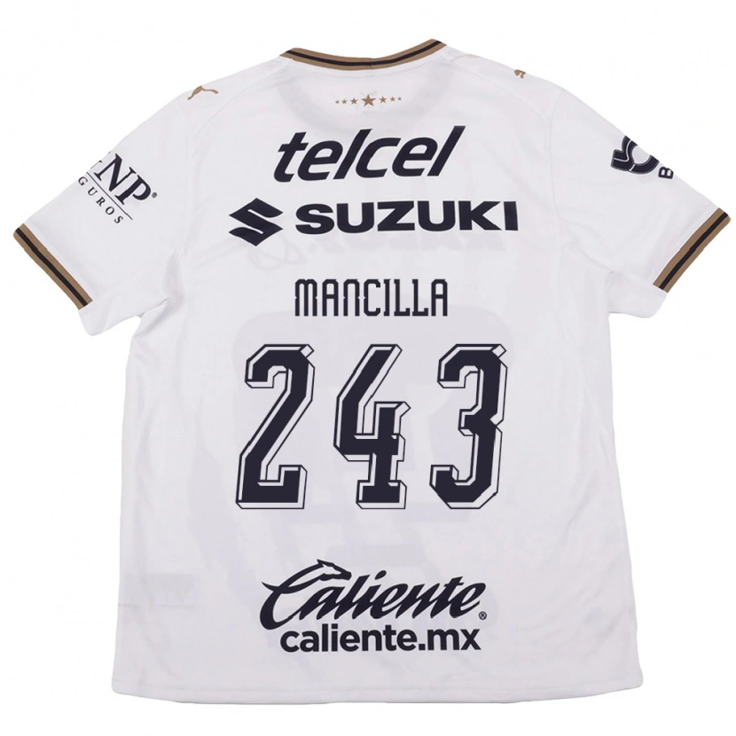 Danxen Herren José Mancilla #243 Weiß Schwarz Braun Auswärtstrikot Trikot 2026/27 T-Shirt