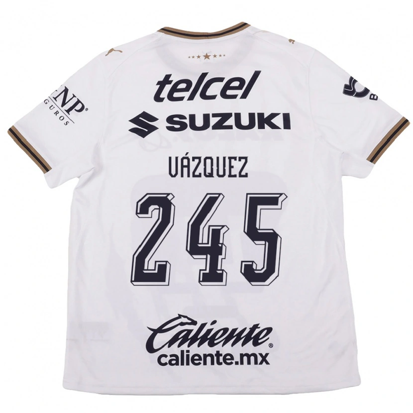 Danxen Herren Austin Vázquez #245 Weiß Schwarz Braun Auswärtstrikot Trikot 2026/27 T-Shirt