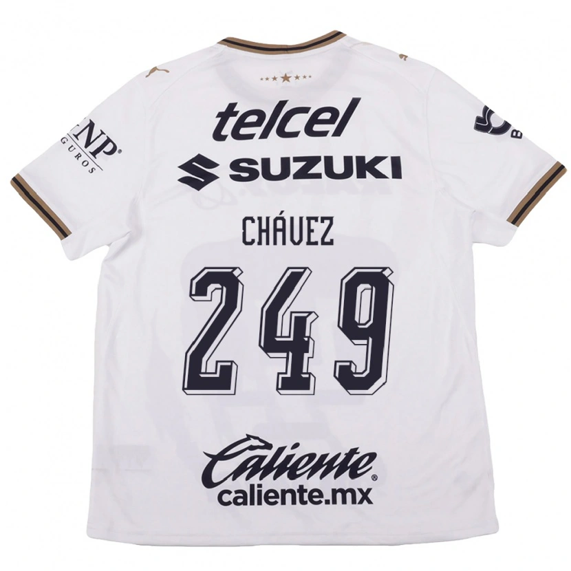 Danxen Herren José Chávez #249 Weiß Schwarz Braun Auswärtstrikot Trikot 2026/27 T-Shirt