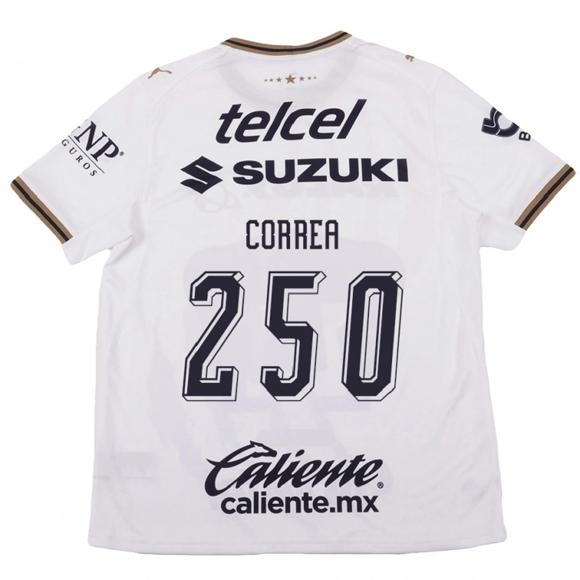 Danxen Herren Andrés Correa #250 Weiß Schwarz Braun Auswärtstrikot Trikot 2026/27 T-Shirt