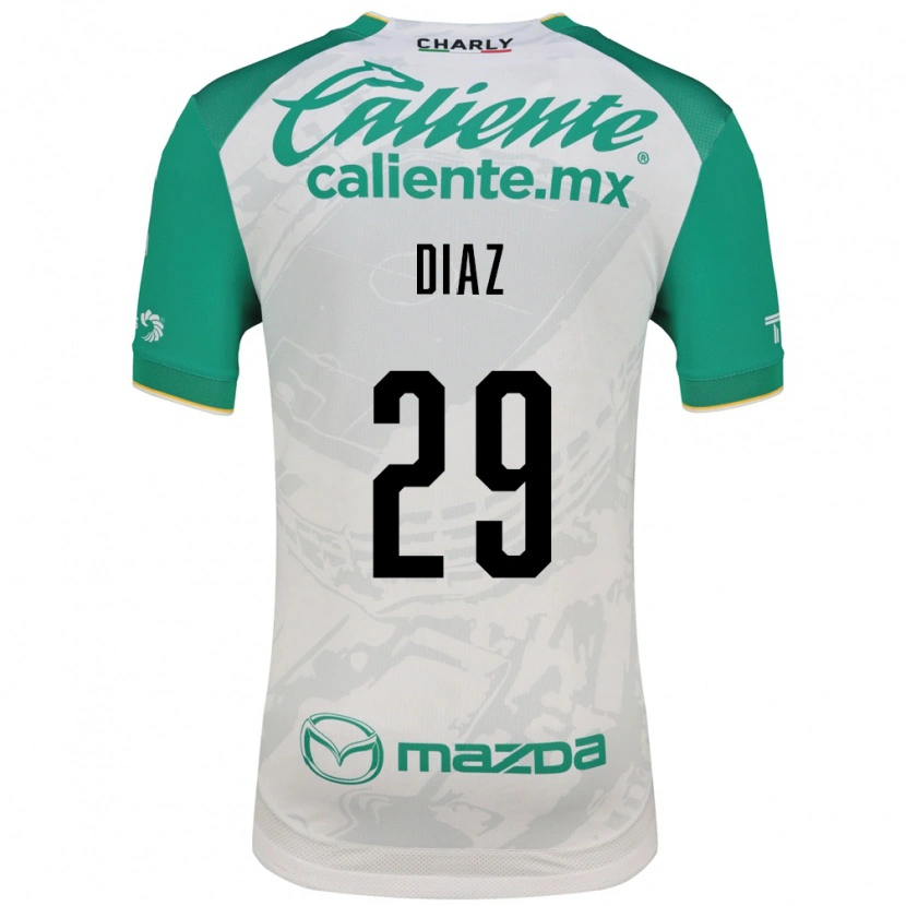 Danxen Herren Kenia Díaz #29 Hellgrün Weiß Auswärtstrikot Trikot 2026/27 T-Shirt