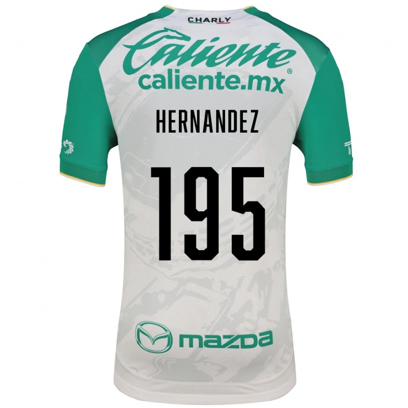 Danxen Herren Fernando Hernández #195 Hellgrün Weiß Auswärtstrikot Trikot 2026/27 T-Shirt